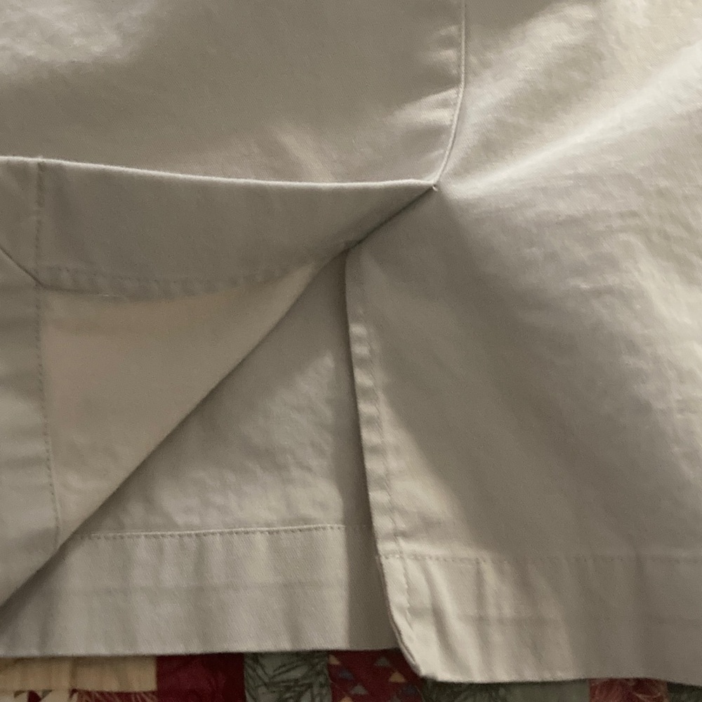Brooks Brothers 346 womens 8 tan pencil skirt cotton spandex zip hooks pockets - Picture 9 of 10